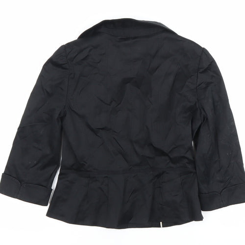 Coast Women’s Black Size 8 Tailored One-Button Blazer Jacket
