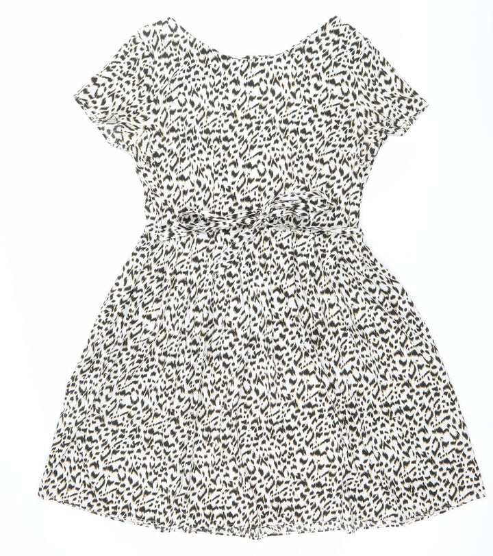 Yours Clothing Women’s Size 16 Animal Print V-Neck Shift Dress