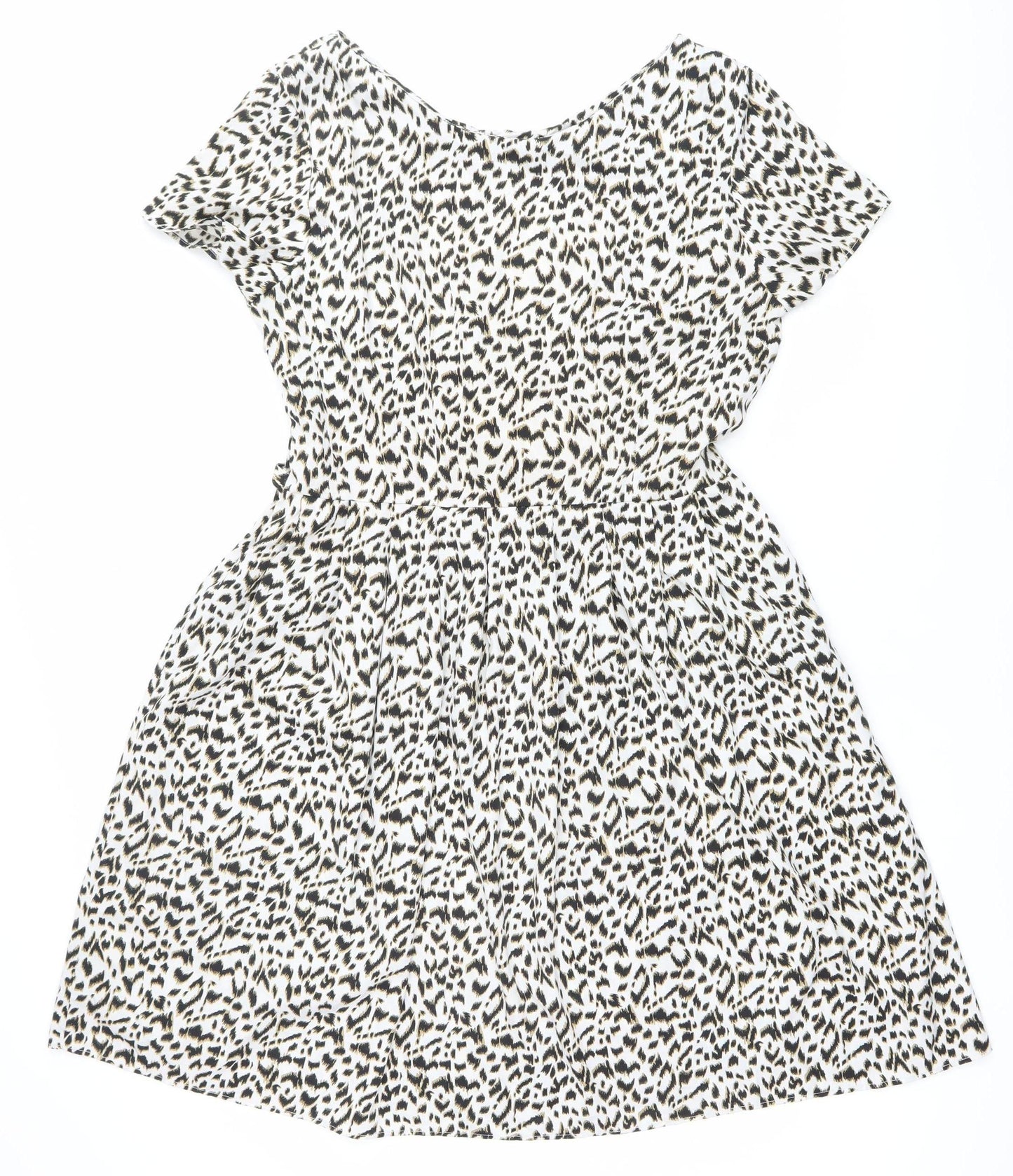 Yours Clothing Women’s Size 16 Animal Print V-Neck Shift Dress