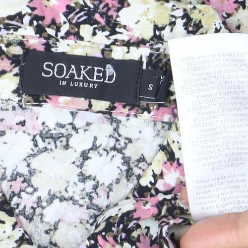 Soaked in Luxury Womens Multicoloured Floral Shift Dress S