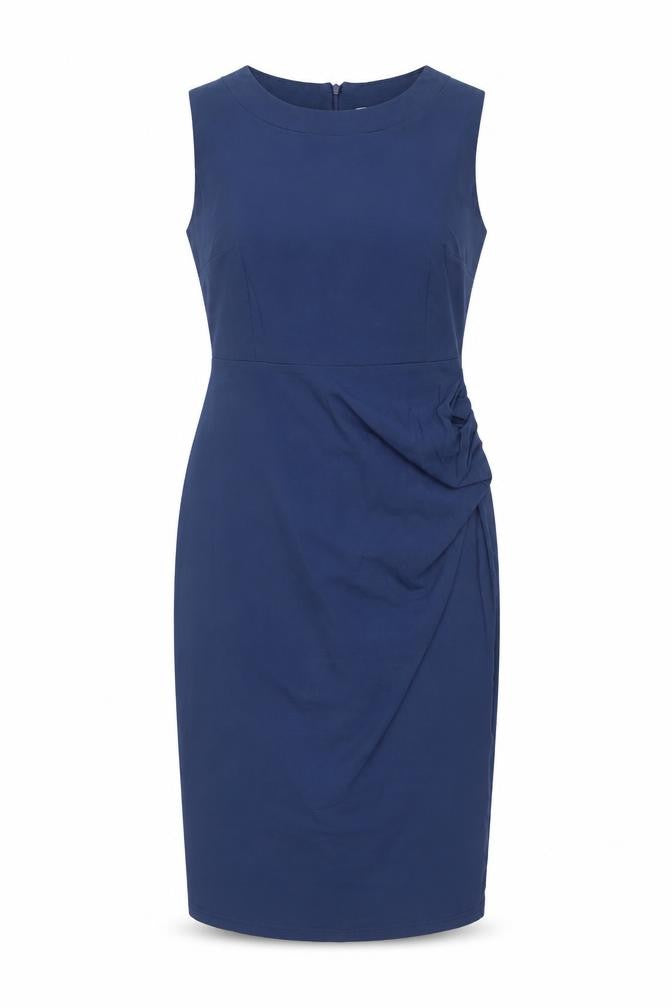 Apricot Womens Blue Size 14 Sheath Dress Sleeveless Workwear