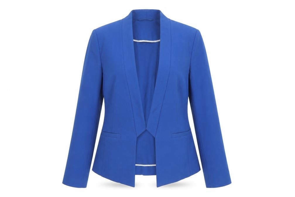 Marks and Spencer Women’s Blue Blazer UK 12 Shawl Collar Tailored