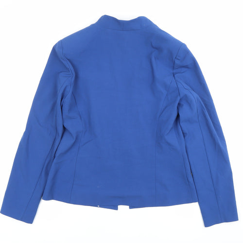 Marks and Spencer Women’s Blue Blazer UK 12 Shawl Collar Tailored