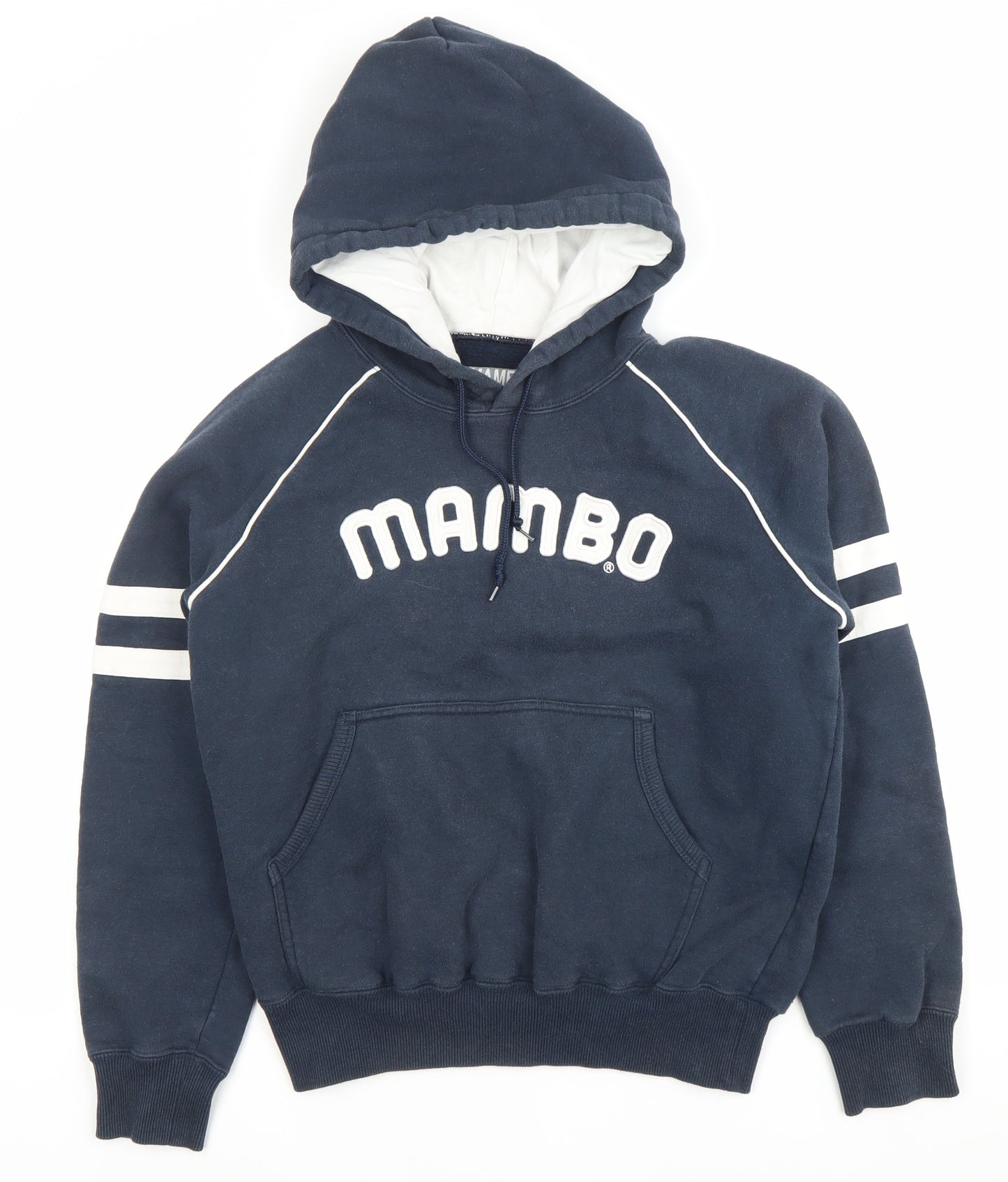 Mambo Women’s Navy Blue Pullover Hoodie Size 12 Cotton Blend