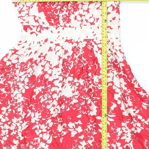 Great Plains London Womens Red Floral Fit & Flare Dress XS