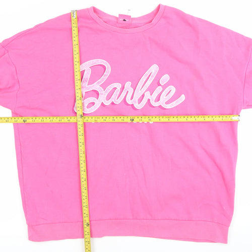 Barbie Women's Pink Pullover Sweatshirt Size XL