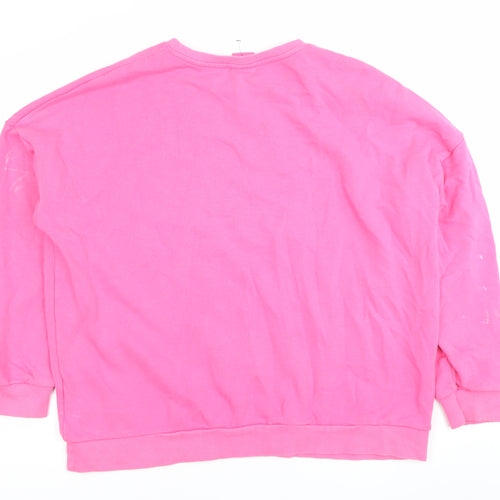 Barbie Women's Pink Pullover Sweatshirt Size XL