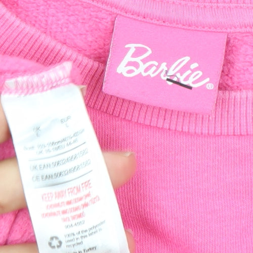 Barbie Women's Pink Pullover Sweatshirt Size XL