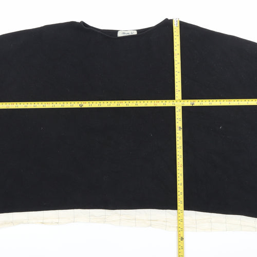 Momo B Women’s Black XL Pullover Jumper Cotton Relaxed Fit