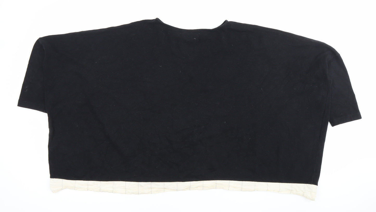 Momo B Women’s Black XL Pullover Jumper Cotton Relaxed Fit