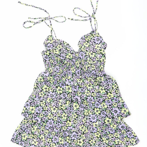 Dorothy Perkins Women’s Multicoloured Floral Mini Dress UK 8