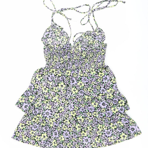 Dorothy Perkins Women’s Multicoloured Floral Mini Dress UK 8