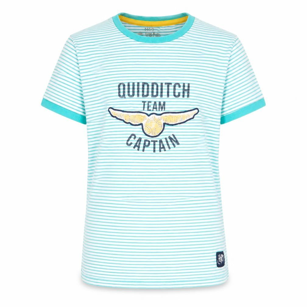 Marks and Spencer Harry Potter Boys Blue Striped T-Shirt 8-9 Years
