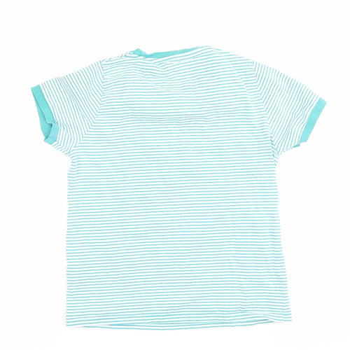 Marks and Spencer Harry Potter Boys Blue Striped T-Shirt 8-9 Years