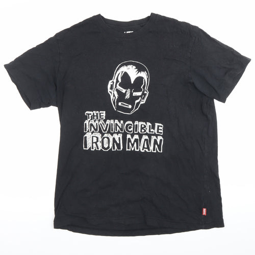 Uniqlo Marvel Men’s Black M Iron Man Graphic T-Shirt Cotton
