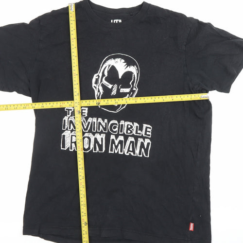 Uniqlo Marvel Men’s Black M Iron Man Graphic T-Shirt Cotton