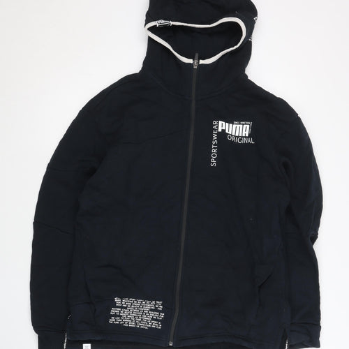 Puma Women Black Small Full Zip Hoodie Sportswear Original