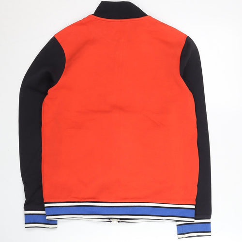 Fila Womens Red Varsity Jacket Size 6 Cotton Blend Retro Zip