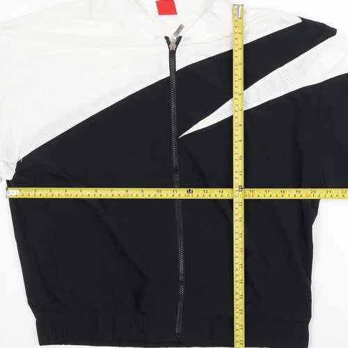 Camel Womens Black White Size 8 Track Jacket Lightweight Sports