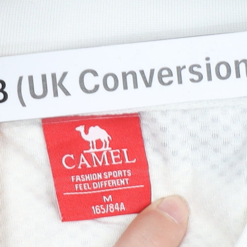 Camel Womens Black White Size 8 Track Jacket Lightweight Sports