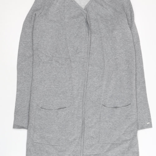 Tommy Hilfiger Womens Grey V-Neck Cardigan Size S Regular Fit