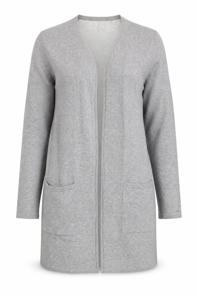 Tommy Hilfiger Womens Grey V-Neck Cardigan Size S Regular Fit