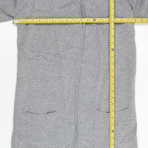 Tommy Hilfiger Womens Grey V-Neck Cardigan Size S Regular Fit