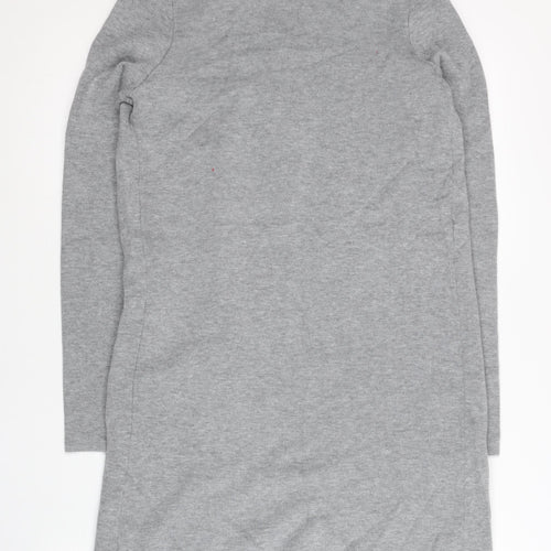 Tommy Hilfiger Womens Grey V-Neck Cardigan Size S Regular Fit