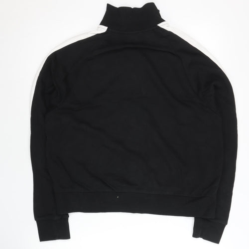 Puma Women Black XL Track Jacket Full Zip Cotton Blend Sportswear