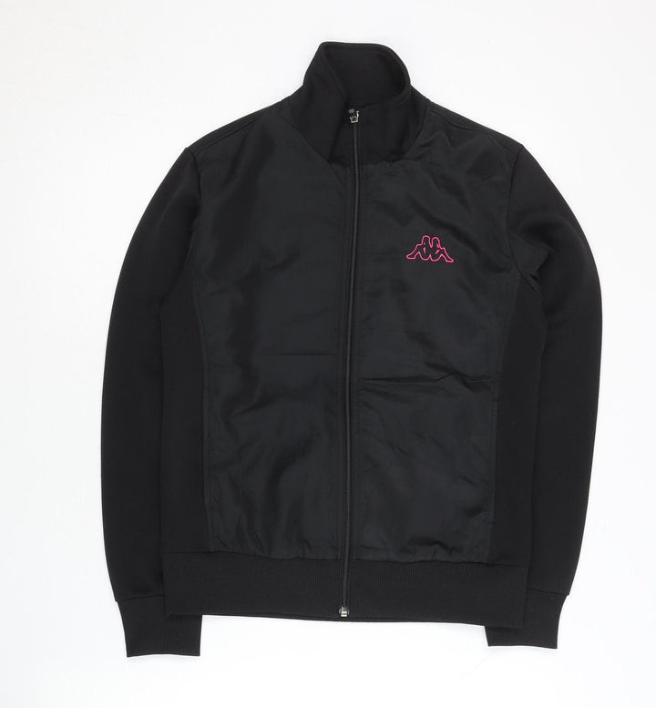 Kappa Women's Black Medium Track Jacket Full Zip Sportswear