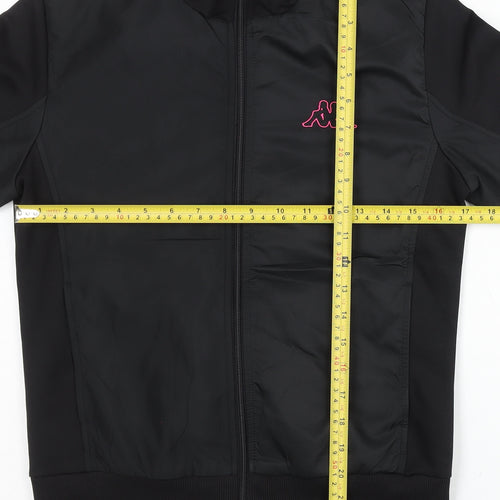 Kappa Women's Black Medium Track Jacket Full Zip Sportswear