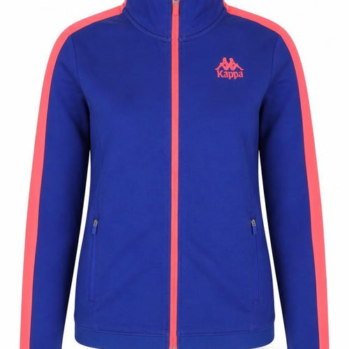 Kappa Women Blue Track Jacket Size 12 Full Zip Sportswear
