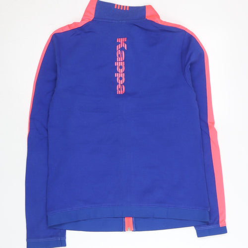 Kappa Women Blue Track Jacket Size 12 Full Zip Sportswear