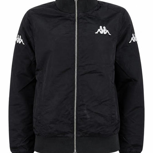 Kappa Women’s Black Track Jacket Size 8 Full Zip Sportswear