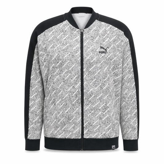 Front view of Puma women’s black, size UK 12, track jacket full zip lightweight