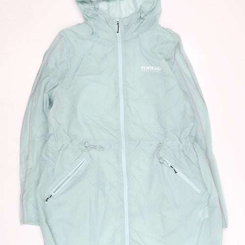 Toread Women’s Green Hooded Rain Coat Jacket Size 10 UK Lightweight