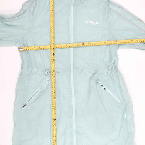 Toread Women’s Green Hooded Rain Coat Jacket Size 10 UK Lightweight