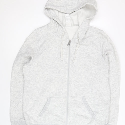 Decathlon Women’s Grey Full Zip Hoodie M Regular Fit Casual