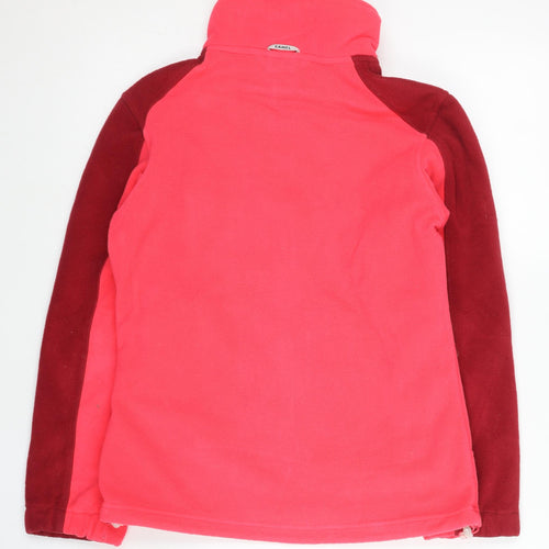 Camel Womens Pink Fleece Jacket Size 4 UK Full Zip Outdoor Casual