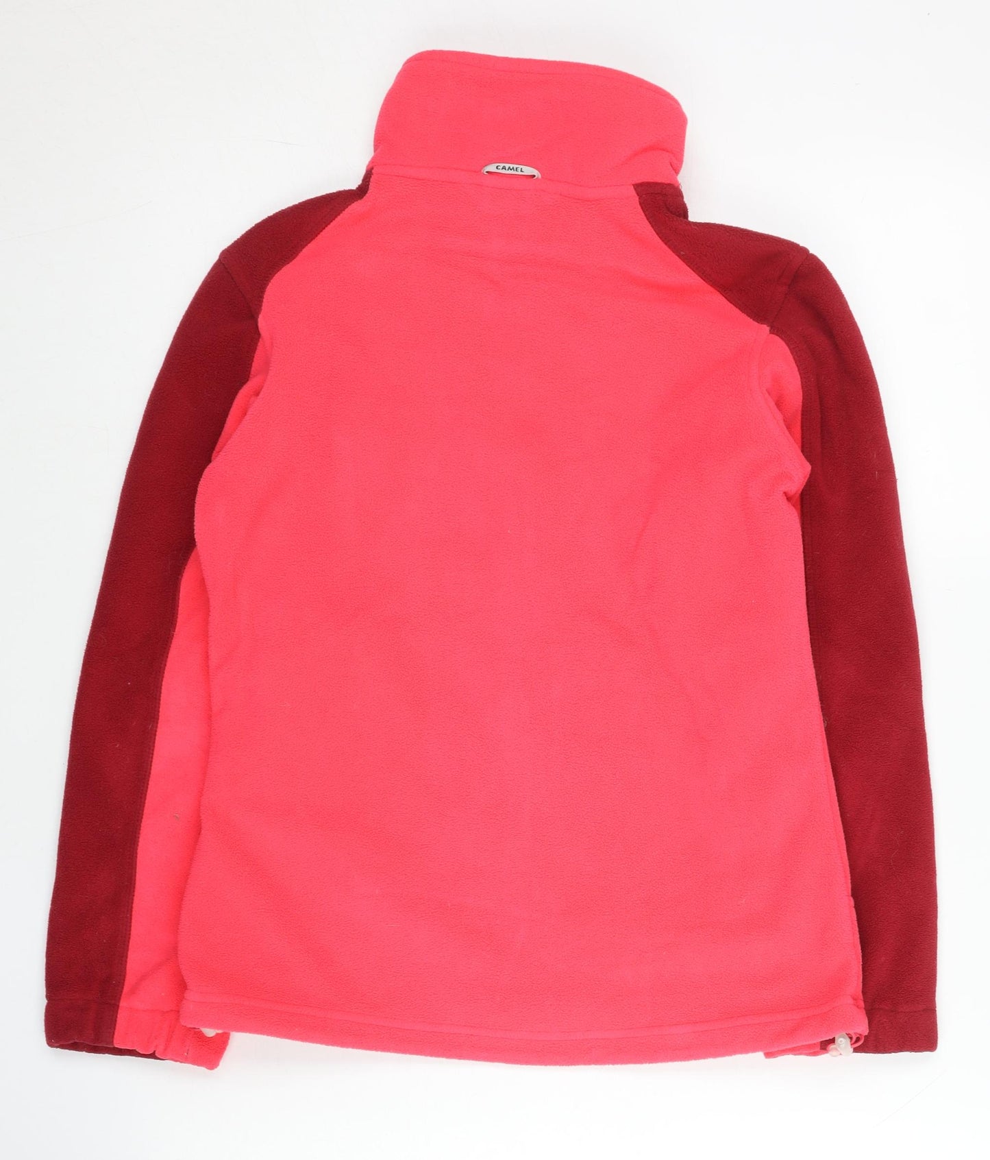 Camel Womens Pink Fleece Jacket Size 4 UK Full Zip Outdoor Casual