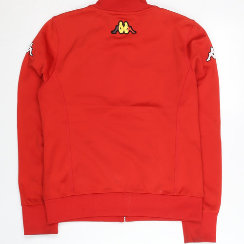Kappa Womens Red Size 8 Track Jacket Full Zip Belgium Logo