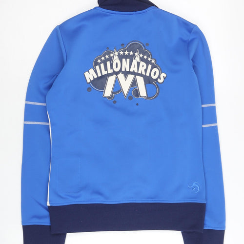 Adidas Women’s Blue Size 8 Track Jacket Full Zip Sportswear
