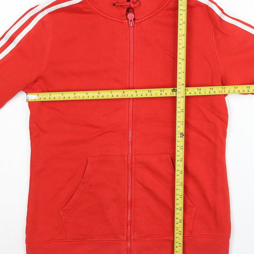 Anta Women’s Red Full Zip Hoodie Size M Sports Casual