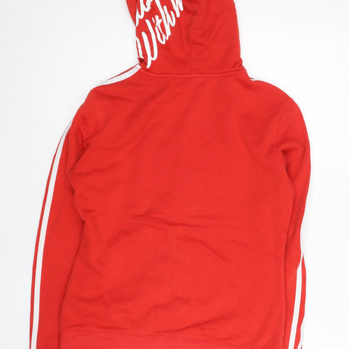 Anta Women’s Red Full Zip Hoodie Size M Sports Casual