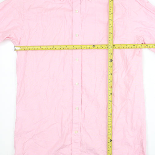 Paul Costelloe Men's Pink Long Sleeve Button-Up Shirt Size 15