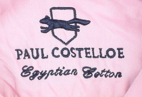 Paul Costelloe Men's Pink Long Sleeve Button-Up Shirt Size 15