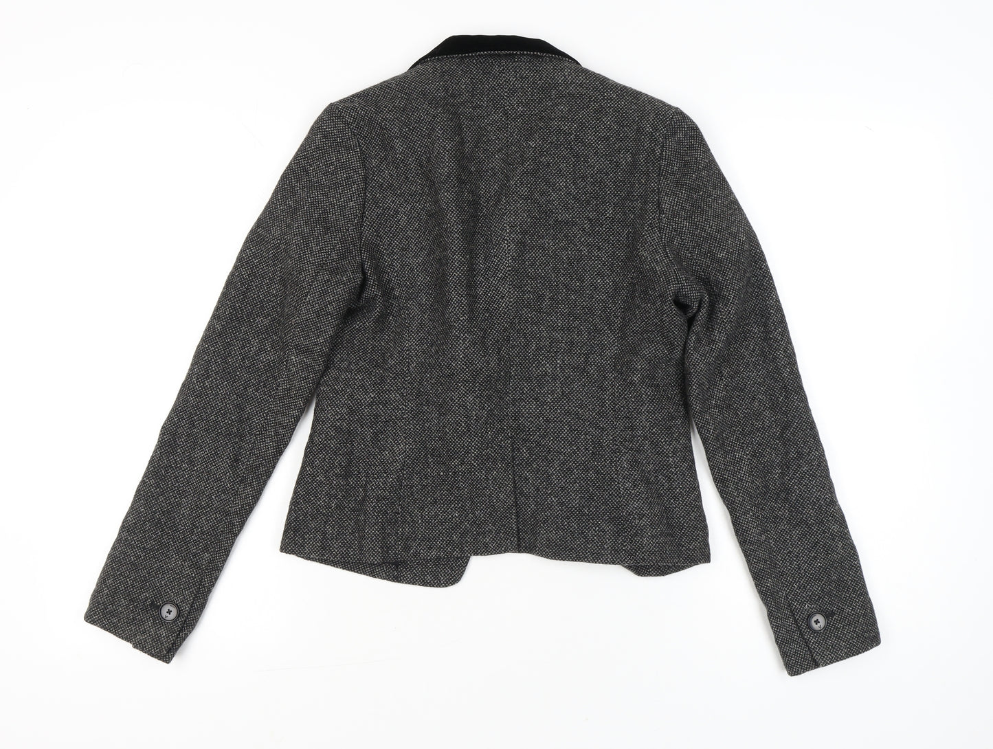 American Eagle Outfitters Women’s Grey Wool Blend Tweed Blazer Jacket S