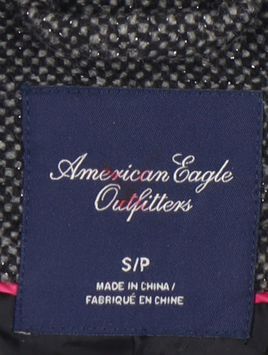 American Eagle Outfitters Women’s Grey Wool Blend Tweed Blazer Jacket S