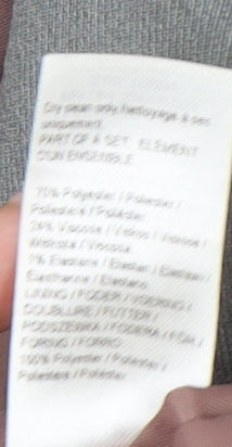 River Island Men's Grey 40R Blazer Jacket Two Button Notch Lapel