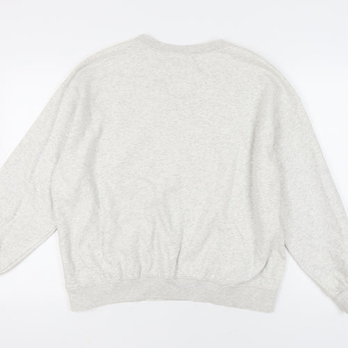 H&M Women’s Grey Sweatshirt UK M Regular Fit Crew Neck